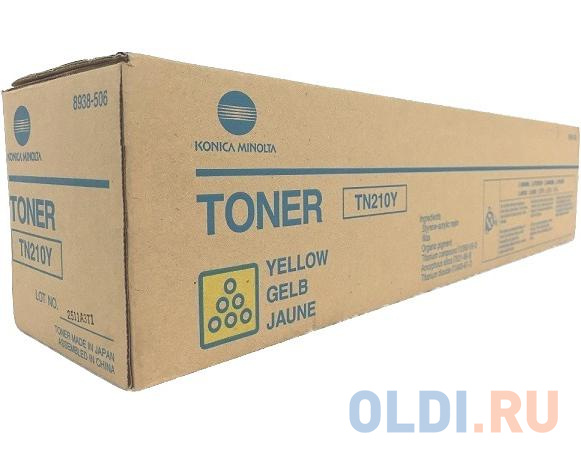 Тонер Konica-Minolta bizhub C250/252 TN-210Y yellow (туба 260г) ELP Imaging®