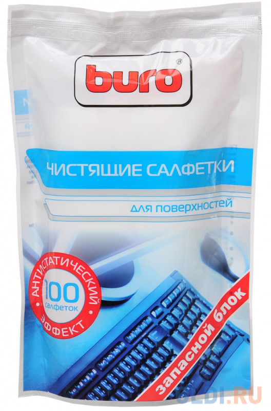 Чистящие салфетки BURO BU-Zsurface 100 шт