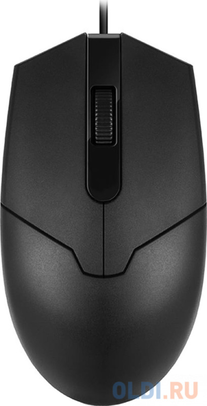 Мышь SVEN RX-30 USB чёрная, 2+1кл. 1000DPI, цвет. картон, кабель 2м.