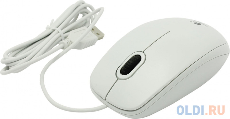 Мышь (910-003360) Logitech Optical B100 White USB OEM