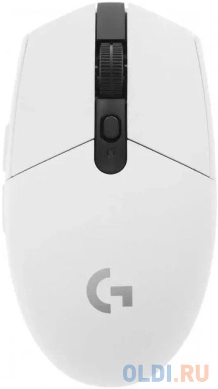 Мышь беспроводная Logitech G304 Lightspeed белый USB + радиоканал 910-005295