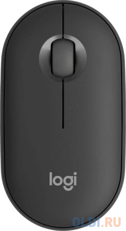 Мышь Logitech Pebble M350S графитовый оптическая (1000dpi) silent беспроводная BT/Radio USB (2but)