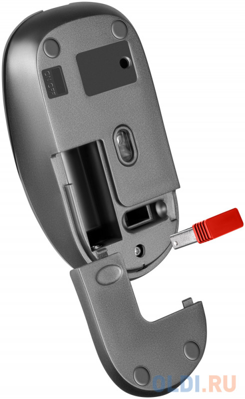 Беспроводная мышь Defender Wave MM-995 grey (USB, 3 кнопки, оптическая, 1600dpi) (52993)