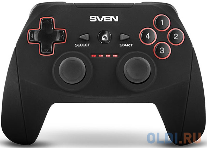 Геймпад беспроводной SVEN GC-2040 (11 кл. 2 мини-джойстика, D-pad, Soft Touch, PC/PS3/Xinput)