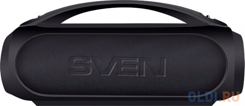 Мобильные колонки Sven PS-380 2.0 чёрные (2x20W, IPx5, USB, Bluetooth, FM-радио, LED-подсветка, ручка, 3000 мA )