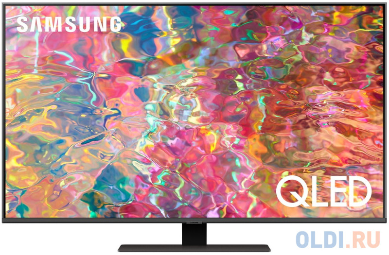 Телевизор 50" Samsung QE50Q80BAUXCE серебристый 3840x2160 50 Гц Smart TV Wi-Fi 2 х USB RJ-45 Bluetooth 4 х HDMI
