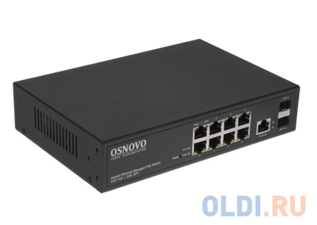 Коммутатор Osnovo SW-80802/I(Port 90W, 300W) управляемый