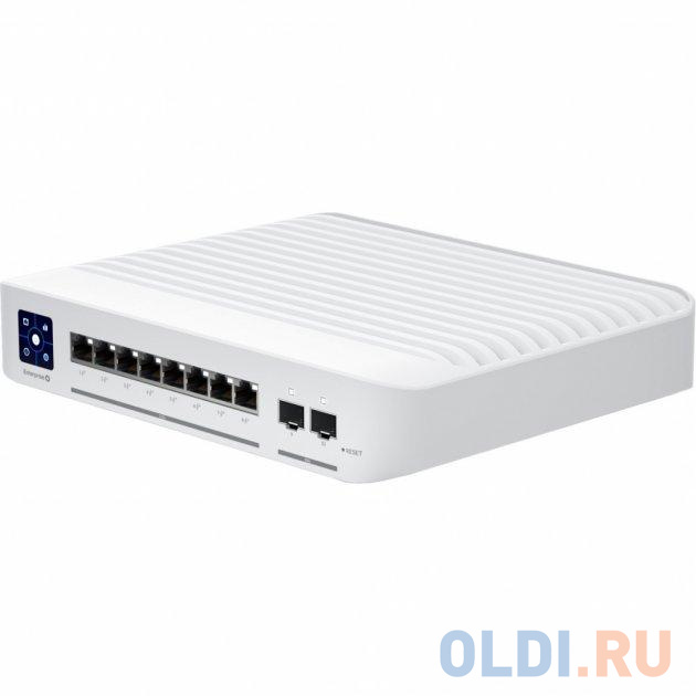 UniFi Switch Enterprise 8 PoE [USW-Enterprise-8-PoE] Ubiquiti PoE-коммутатор в стойку, 8х 2.5G RJ45, 2х 10G SFP+, раздача 120 Вт {6} (074775)