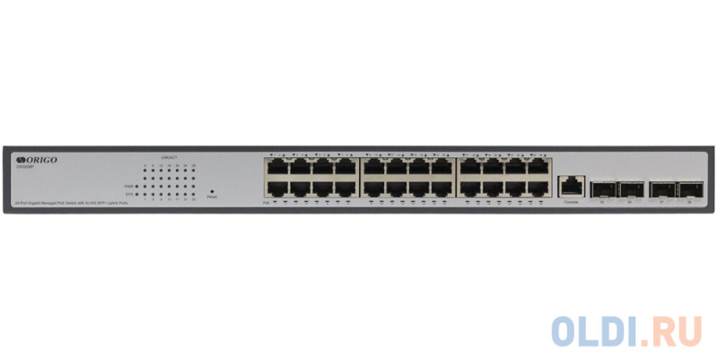 ORIGO OS3228/A1A Управляемый L2 коммутатор, 24x1000Base-T, 4x10GBase-X SFP+