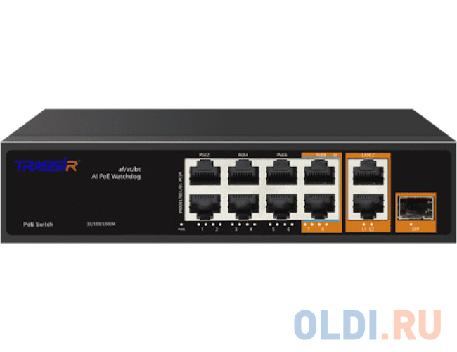 Коммутатор Trassir TR-NS13111S-120-8PoE