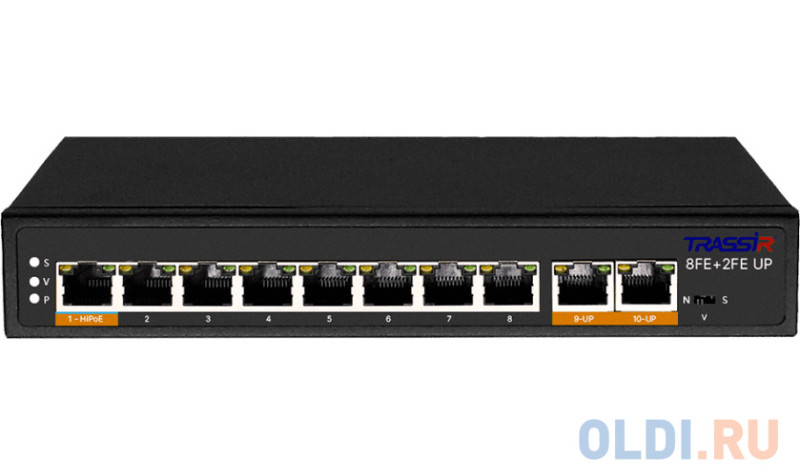 Коммутатор Trassir TR-NS1110-120-8POE