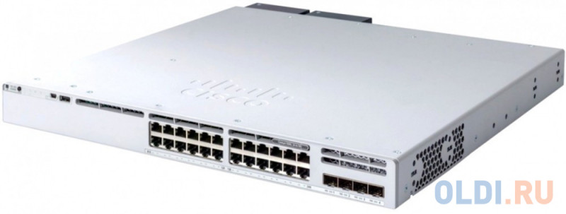 Catalyst 9300L 24-port 1G copper with fixed 4x1Gb SFP uplinks, PoE+, DNA Network Advantage Lic , C9300L-24P-4G-A