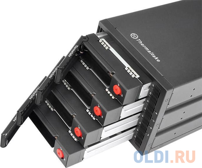 Внешний контейнер для HDD 3.5" SATA Thermaltake Max 3504 ST-007-M31STZ-A2 SATA I/II/III/SAS металл ч