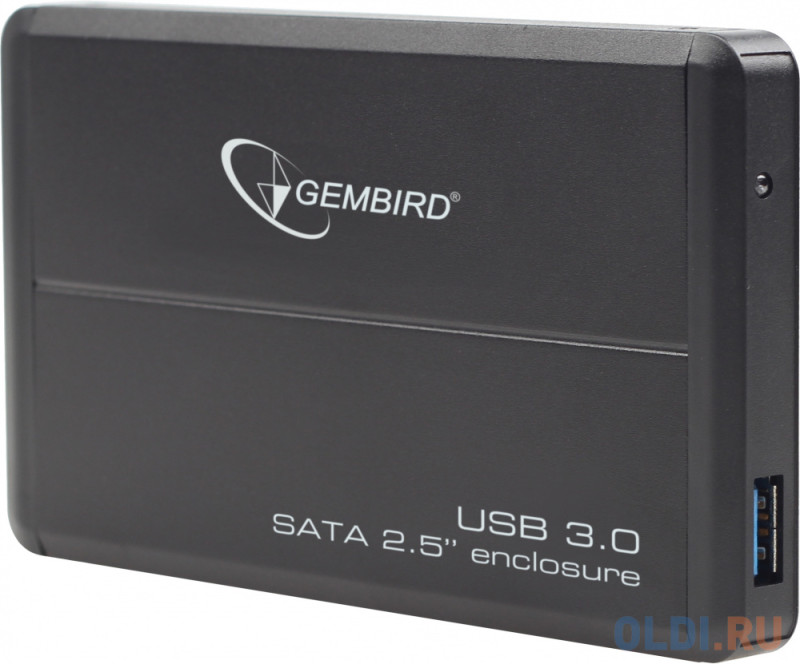 Внешний корпус 2.5" Gembird EE2-U3S-2, черный, USB 3.0, SATA