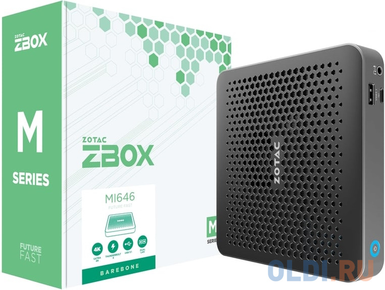 ZBOX-MI646 ZOTAC ZBOX, SFF, i5-1135G7, 2XDDR4 SODIMM, M.2 SSD SLOT, 2GLAN, WIFI, BT, USBDRV, DP/HDMI, EU+UK PLUG (623639)