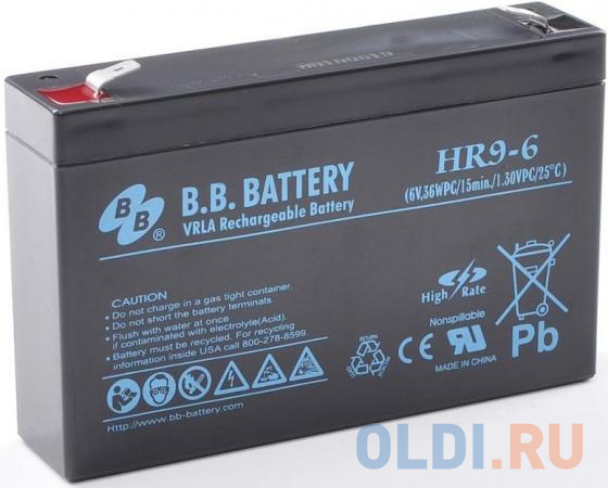 Батарея B.B. Battery HR 9-6 8Ач 6B