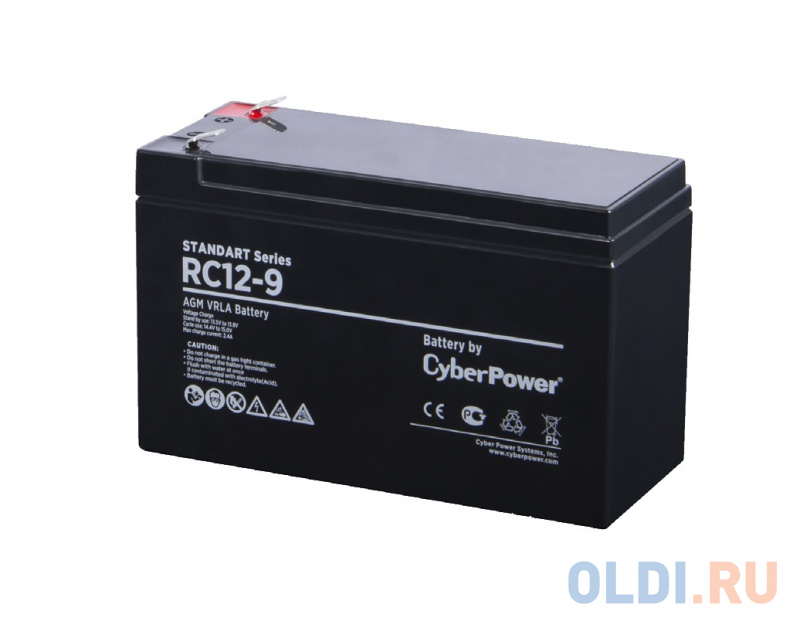 Battery CyberPower Standart series RC 12-9 / 12V 9 Ah