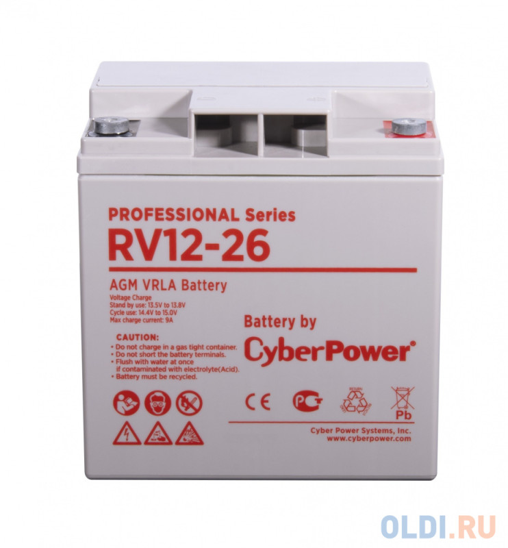 Battery CyberPower Professional series RV 12-26 / 12V 26 Ah