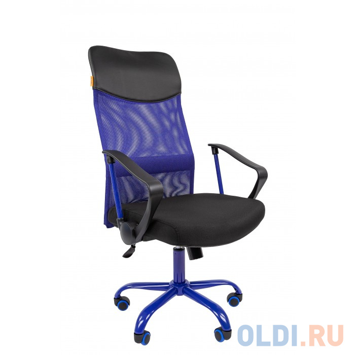 Офисное кресло Chairman 610 15-21 черный + синий