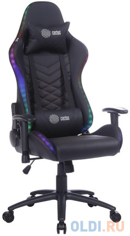 Кресло для геймеров Cactus CS-CHR-0099BLR чёрный красный