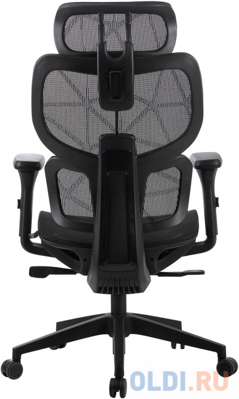 Кресло Cactus CS-MC555-BK черный сетка с подголов. крестов. пластик