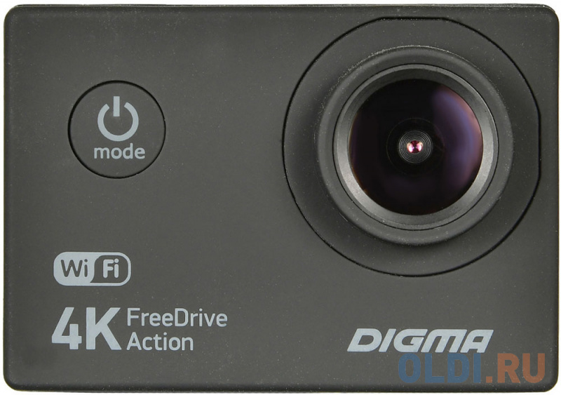 Видеорегистратор Digma FreeDrive Action 4K WiFi черный 8Mpix 2160x3840 2160p 140гр.