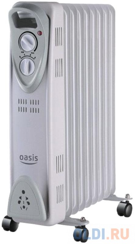Масляный радиатор Oasis US-10 1000 Вт белый
