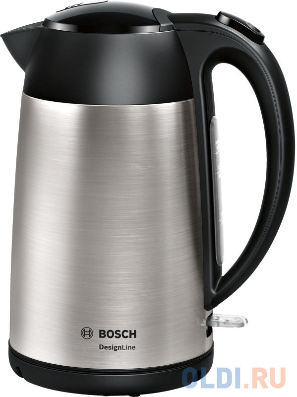 Чайник электрический Bosch TWK3P420 1.7л. 2400Вт черный (корпус: нержавеющая сталь)