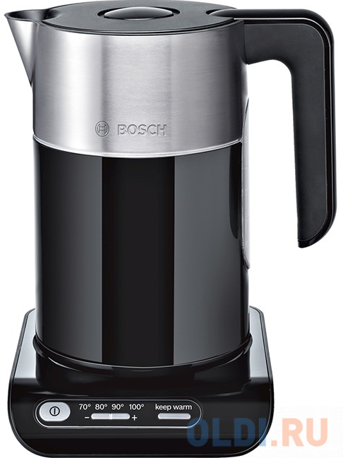 Чайник Bosch TWK8613P 2400 Вт чёрный металлик 1.5 л металл/пластик