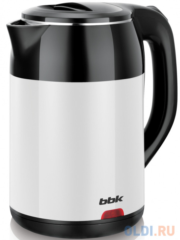 Чайник электрический BBK EK1709P 2000 Вт чёрный белый 1.7 л металл/пластик