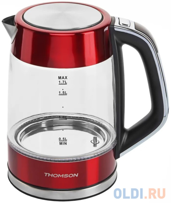 Чайник GLASS K20ES-2001 1.7L RED THOMSON