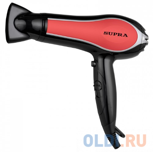 Фен Supra PHS-2206L 2200Вт чёрный красный