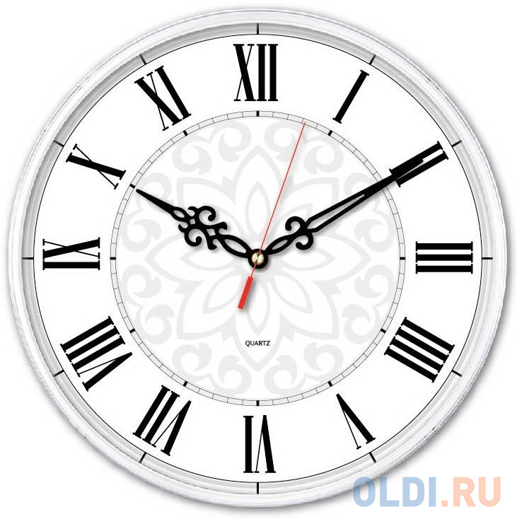 Часы настенные Бюрократ WallC-R70P белый