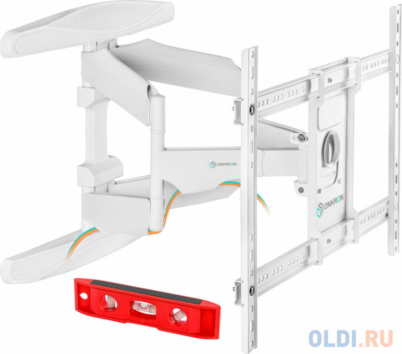 ONKRON M6L белый Для телевизоров диагональю 40"-70" Максимальная нагрузка: 45,5 кг VESA: 200x100, 200x200, 200x300, 200x400, 300x100, 300x20