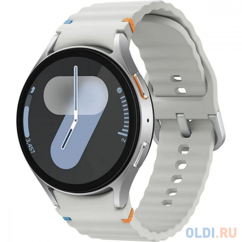 Умные часы Samsung Galaxy Watch 7 LTE 44мм 1.5&quot; Super AMOLED корп.сереб. рем.серебристый