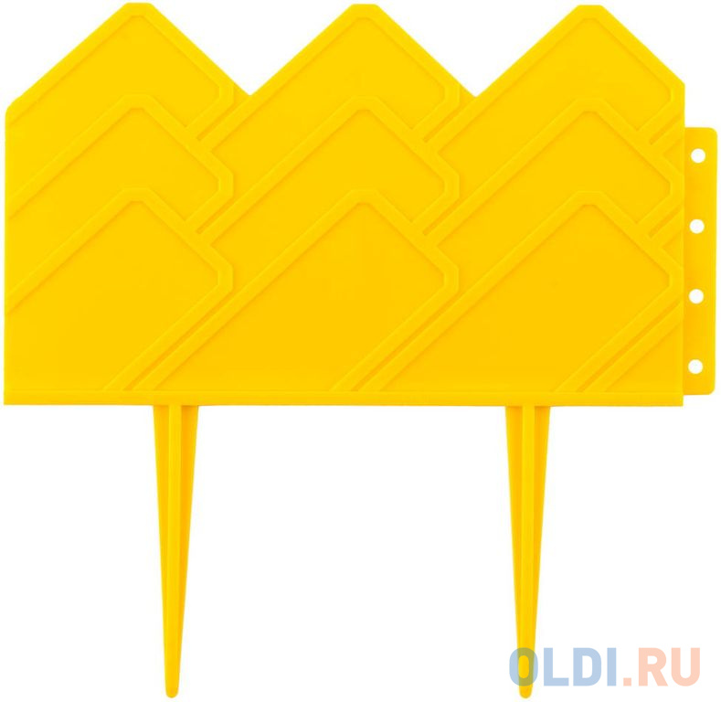 Бордюр "Кантри", 14 х 310 см, желтый, Россия// Palisad
