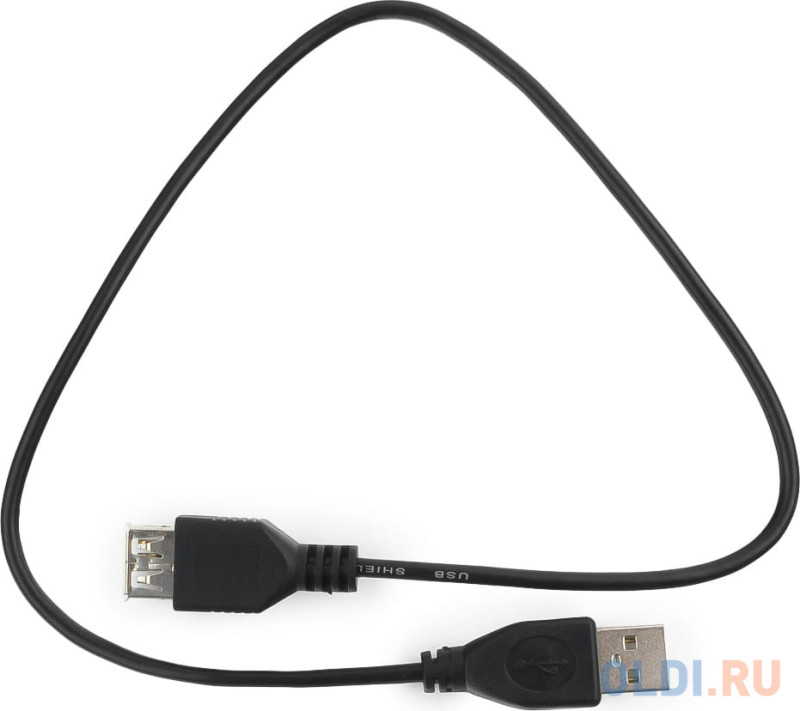 Кабель удлинитель USB 2.0 Гарнизон GCC-USB2-AMAF-0.5M, AM/AF, 0.5м