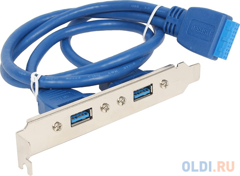 Планка в сист/ блок 2xUSB 3.0/20pin мат.платы Gembird