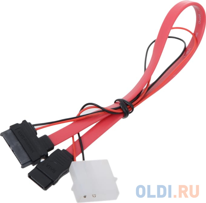 Кабель соед. SATA Slimline SATA 6+7P/SATA 7P + Power for miniITX case