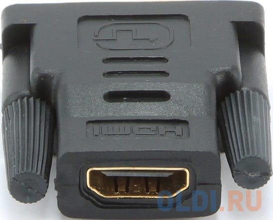 Адаптер (переходник) Gembird HDMI-DVI A-HDMI-DVI-2, 19F/19M, золотые разъемы, пакет