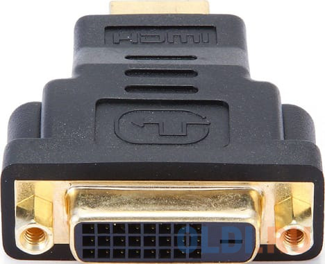 Переходник HDMI-DVI Cablexpert A-HDMI-DVI-3, 19M/25F, золотые разъемы, пакет