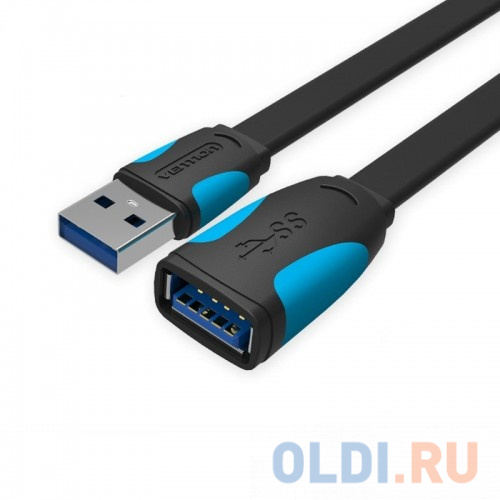 Кабель удлинительный USB 3.0 AM-AF 1.5м Vention VAS-A13-B150 плоский