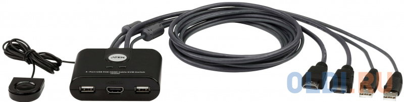 ATEN 2-Port USB FHD HDMI Cable KVM Switch