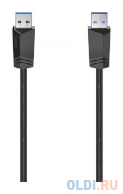 Кабель Hama H-200624 00200624 USB A(m) USB A(m) 1.5м черный