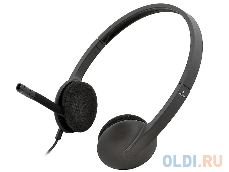 Гарнитура Logitech Stereo Headset H340 черный 981-000475/981-000509