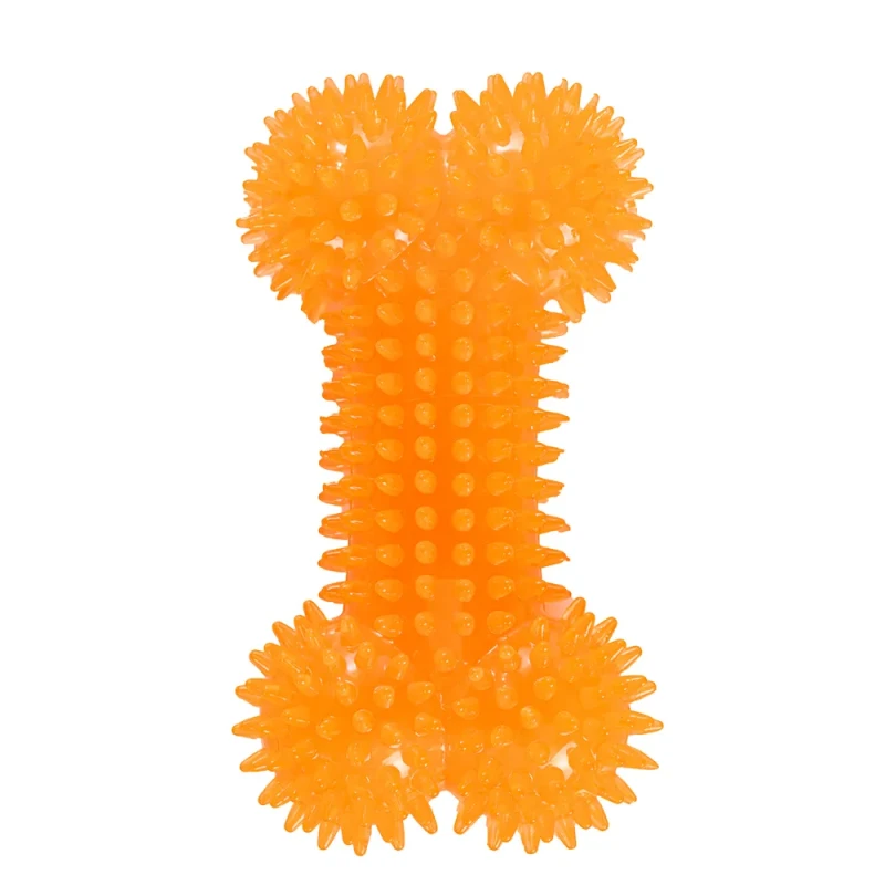 Rurri Игрушка для собак Косточка с шипами пищащая, 15,5 см