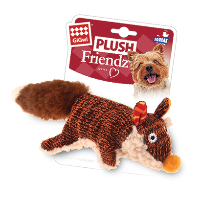 GiGwi Игрушка для собак Plush Friendz Лиса с пищалкой 9 см