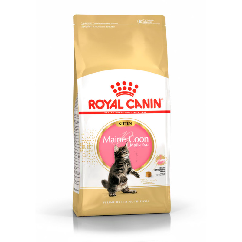 Royal Canin Maine Coon Kitten Сухой корм для котят породы мейн-кун в возрасте до 15 месяцев, 2 кг