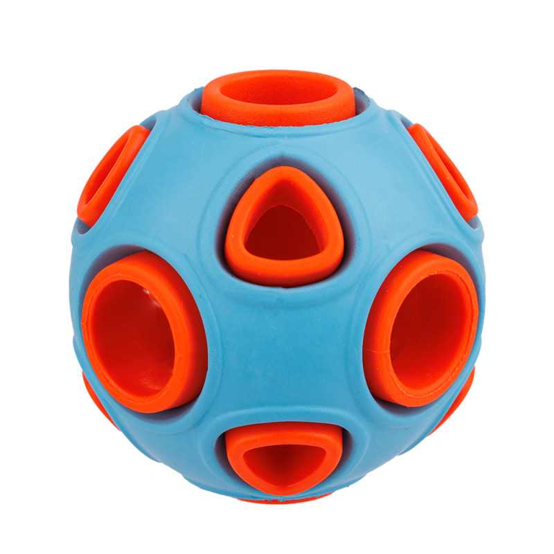 Petmax Игрушка для собак Мяч оранжево-голубой, 5 см