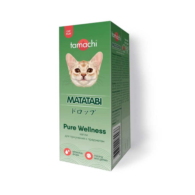 TAMACHI Pure Wellness Мататаби Капли для приручения кошек к предметам, 10 мл